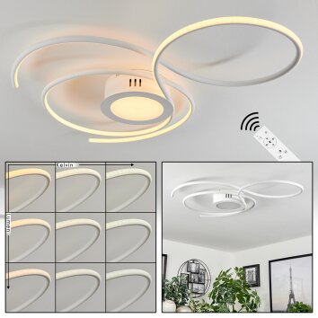 Olok Ceiling Light LED white, 1-light source, Remote control