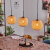 Bauro Pendant Light Ecru, 3-light sources