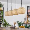 Bauro Pendant Light Ecru, 4-light sources