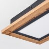 Salmi Ceiling Light LED Wood like finish, black, 1-light source, Remote control