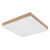 Globo DORO Ceiling Light LED Wood like finish, white, 1-light source