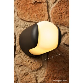 Philips Ecomoods outdoor light black, white, 1-light source