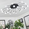 Lacosse Ceiling Light LED black, 21-light sources