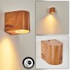 Skaabu Outdoor Wall Light Wood like finish, 1-light source