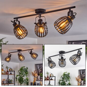 Pocho Ceiling Light brass, black, 3-light sources