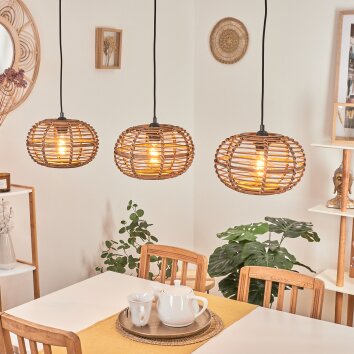 Manteau Pendant Light Ecru, 3-light sources