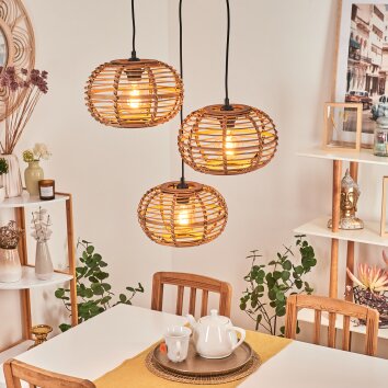 Manteau Pendant Light Ecru, 3-light sources