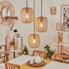 Herrera Pendant Light sand-coloured, 3-light sources