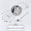 Lacosse Ceiling Light LED chrome, 21-light sources