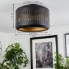 Fournie Ceiling Light black, 1-light source