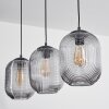 Crabinaille Pendant Light black, 3-light sources