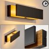 Berna Outdoor Wall Light LED Wood like finish, 1-light source