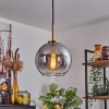 Koyoto Pendant Light glass 20 cm gold, black, 1-light source