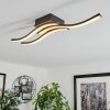 Letala Ceiling Light LED Wood like finish, 3-light sources