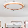 Siguna Ceiling Light LED Wood like finish, 1-light source