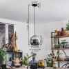 Koyoto Pendant Light glass 25 cm antique brass, 1-light source