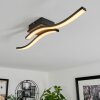 Letala Ceiling Light LED Wood like finish, 2-light sources