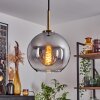 Koyoto Pendant Light glass 20 cm antique brass, 1-light source