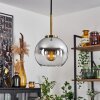 Koyoto Pendant Light glass 15 cm antique brass, 1-light source
