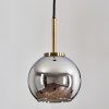 Koyoto Pendant Light glass 15 cm antique brass, 1-light source