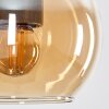 Koyoto Pendant Light glass 15 cm antique brass, 1-light source