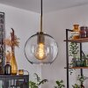 Koyoto Pendant Light glass 20 cm antique brass, 1-light source