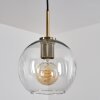 Koyoto Pendant Light glass 20 cm antique brass, 1-light source