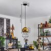 Koyoto Pendant Light glass 20 cm antique brass, 1-light source