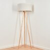 Saladillo Floor Lamp Light wood, white, 1-light source