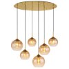 Globo JAMESSA Pendant Light brass, 6-light sources
