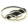 Globo AUGUSTO Ceiling Light LED gold, black, 2-light sources, Remote control, Colour changer