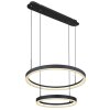 Globo AUGUSTO Pendant Light LED gold, black, 2-light sources, Remote control, Colour changer