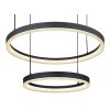 Globo AUGUSTO Pendant Light LED gold, black, 2-light sources, Remote control, Colour changer