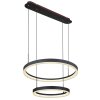 Globo AUGUSTO Pendant Light LED gold, black, 2-light sources, Remote control, Colour changer