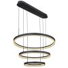 Globo AUGUSTO Pendant Light LED gold, black, 2-light sources, Remote control, Colour changer