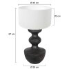 Steinhauer Lyons Table lamp black, 1-light source