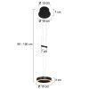 Steinhauer Piola Pendant Light LED black, 2-light sources