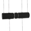 Steinhauer Piola Pendant Light LED black, 6-light sources