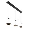 Steinhauer Piola Pendant Light LED black, 6-light sources