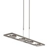 Steinhauer Soleil Pendant Light LED brushed steel, 4-light sources