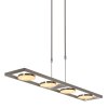 Steinhauer Soleil Pendant Light LED brushed steel, 4-light sources