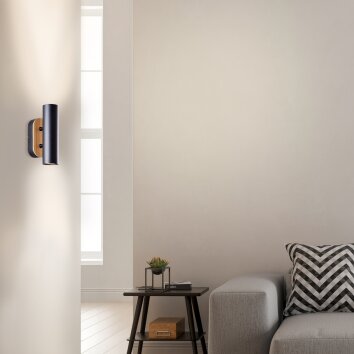 Brilliant Niels Wall Light Ecru, black, 2-light sources