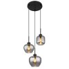 Globo MATT Pendant Light black, 3-light sources