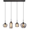 Globo MATT Pendant Light black, 4-light sources