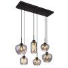 Globo MATT Pendant Light black, 6-light sources