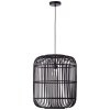 Brilliant Woodrow Pendant Light black, 1-light source
