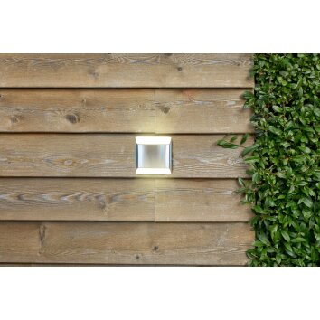 Lutec Flyod Outdoor Wall Light LED stainless steel, 1-light source