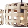 Brilliant Woodline Pendant Light black, 3-light sources