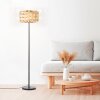 Brilliant Woodline Floor Lamp black, 1-light source