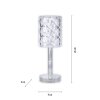 Leuchten-Direkt KRISTALA Table lamp transparent, clear, 1-light source